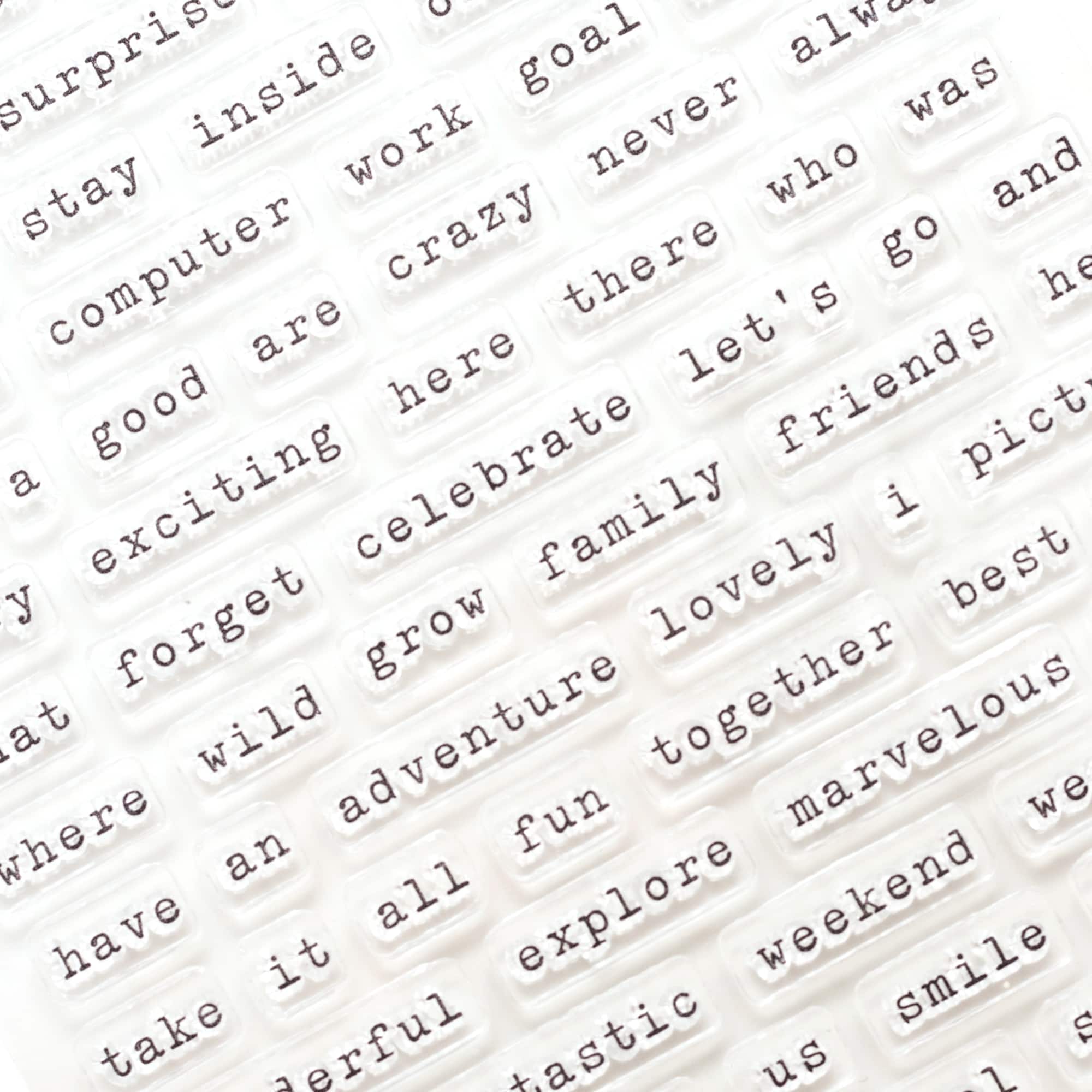 Word-Fetti Clear Stamps by Recollections™